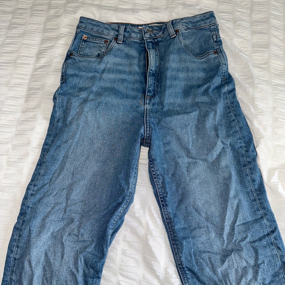 ASOS high rise straight leg jeans